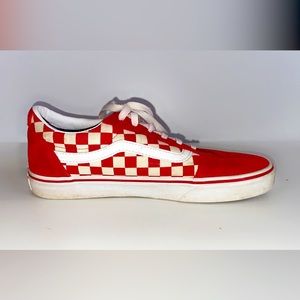 RED CHECKER VANS